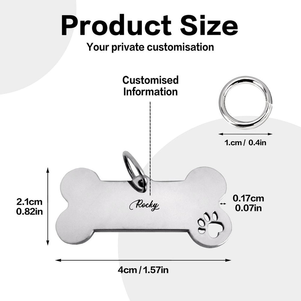 Personalized Pet Bone ID Tag
