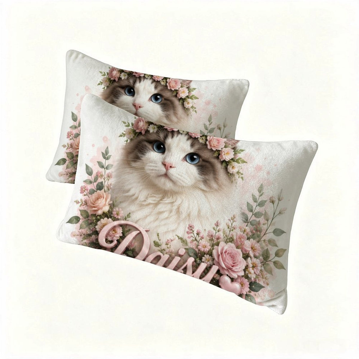 Custom Pet Portrait Flannel Pillowcase