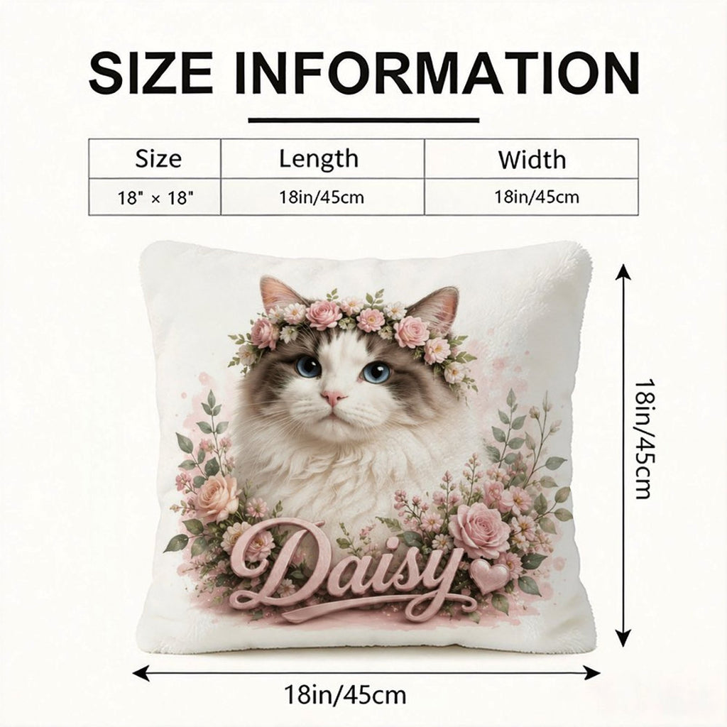 Custom Pet Portrait Flannel Pillowcase