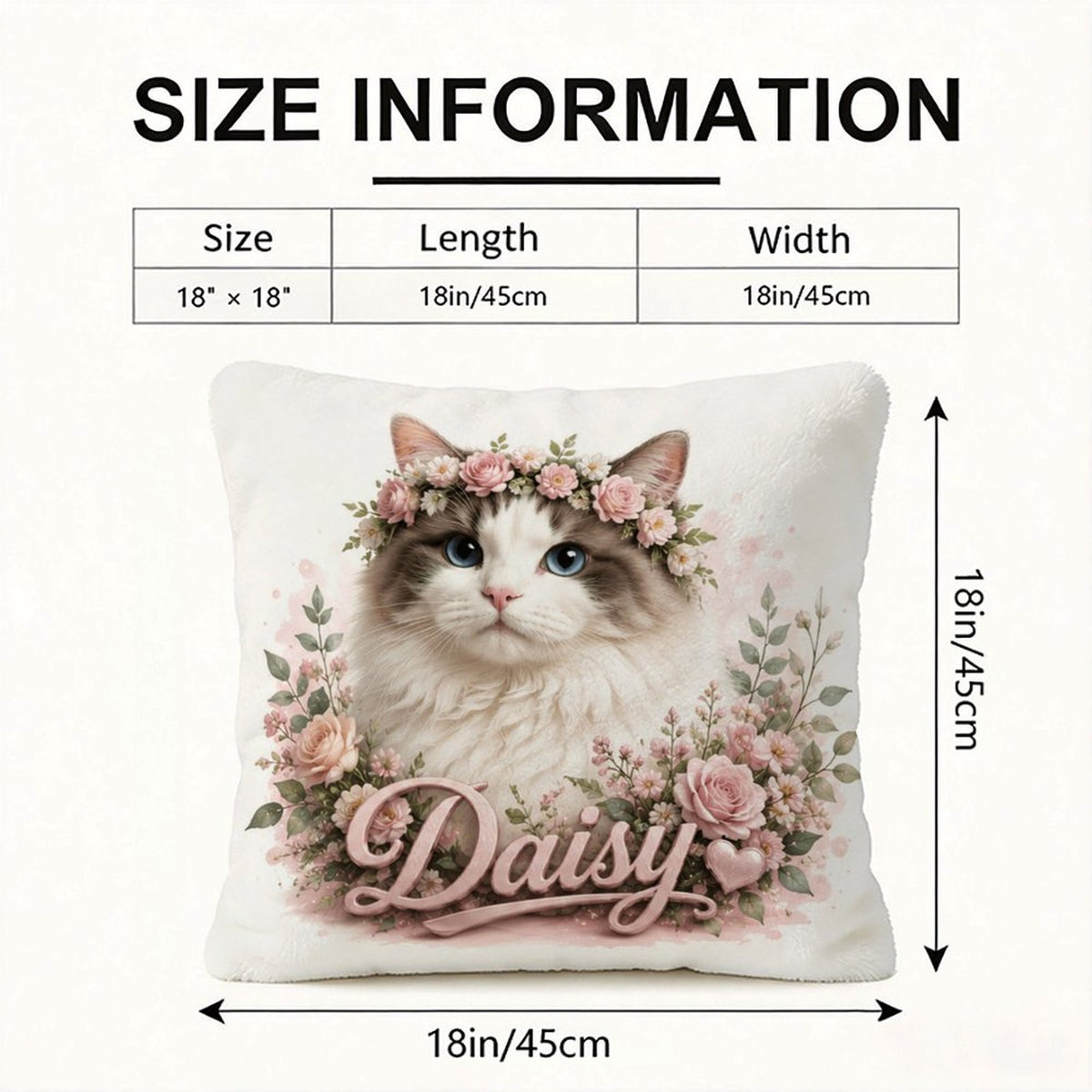 Custom Pet Portrait Flannel Pillowcase