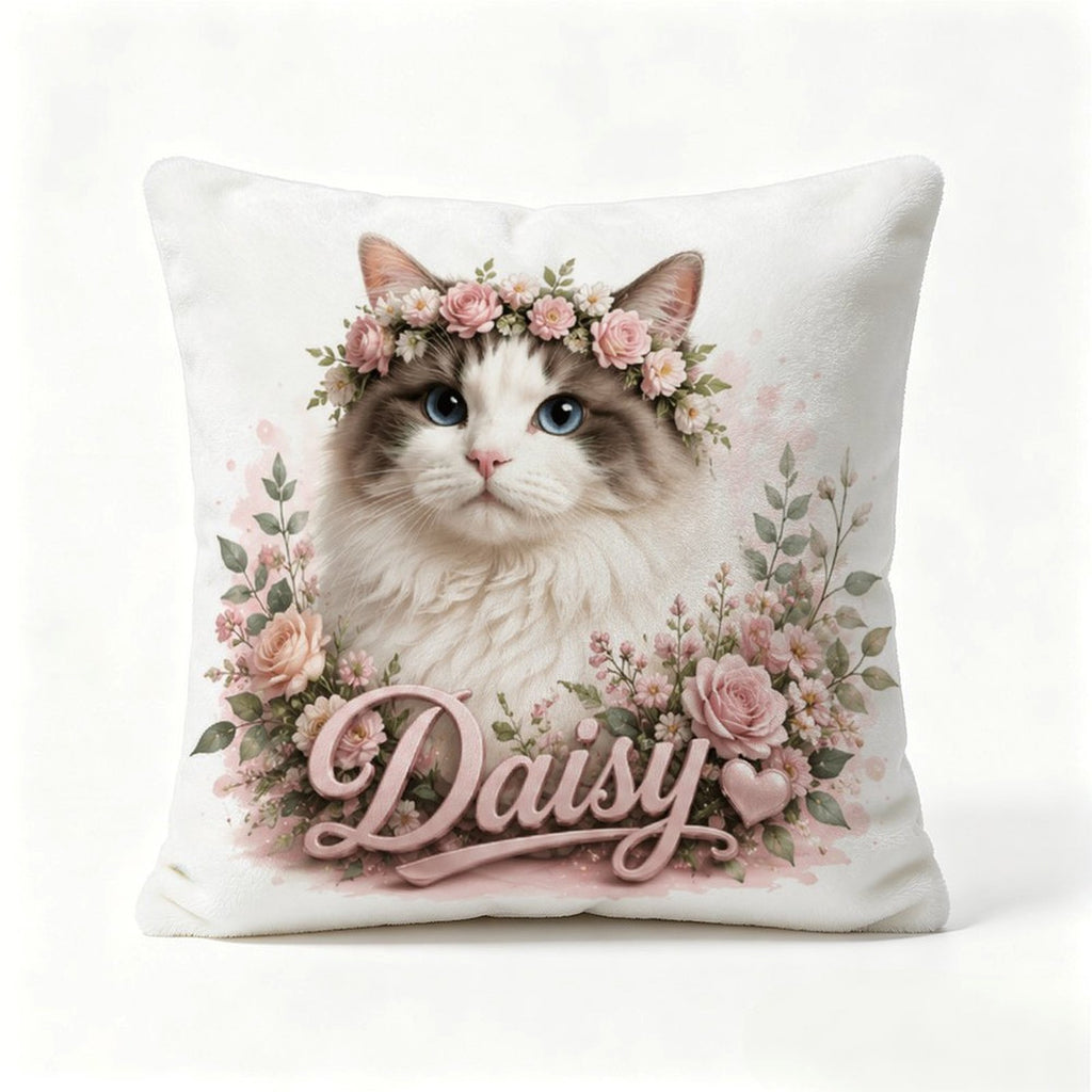Custom Pet Portrait Flannel Pillowcase
