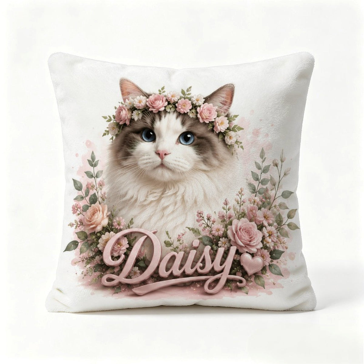 Custom Pet Portrait Flannel Pillowcase