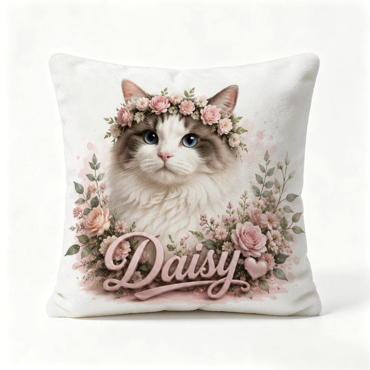 Custom Pet Portrait Flannel Pillowcase