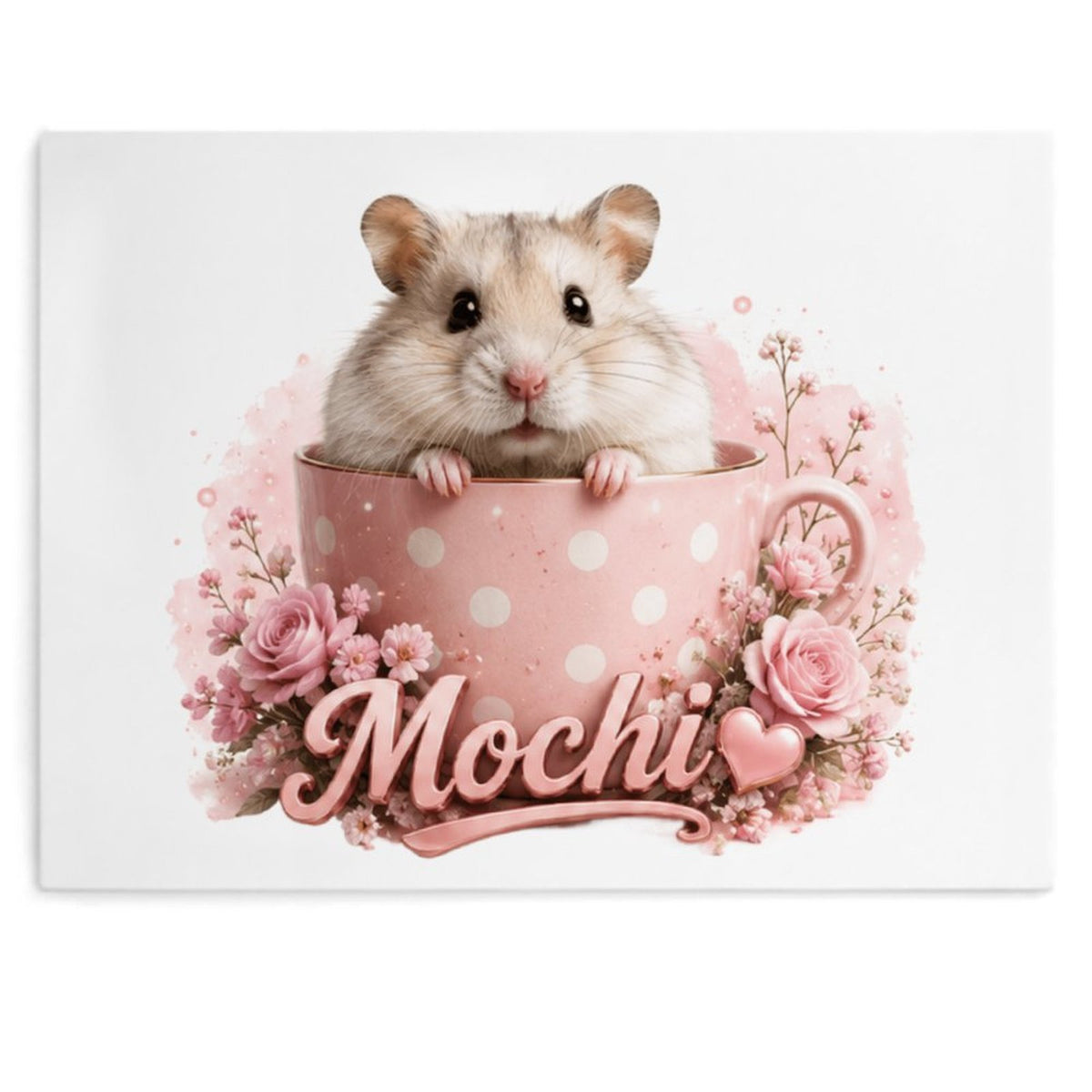 Custom Pet Portrait Canvas Print(4:3)