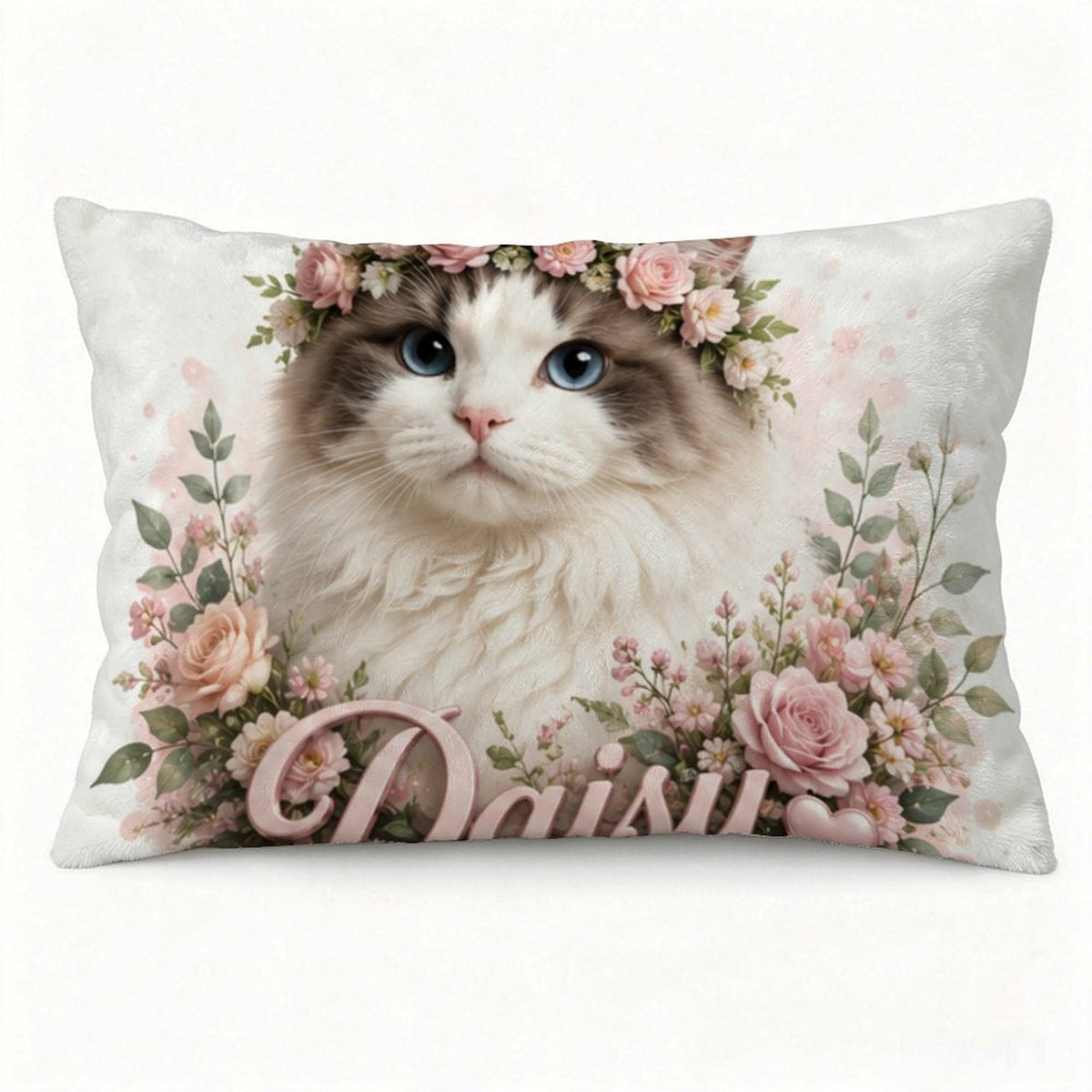 Custom Pet Portrait Flannel Pillowcase