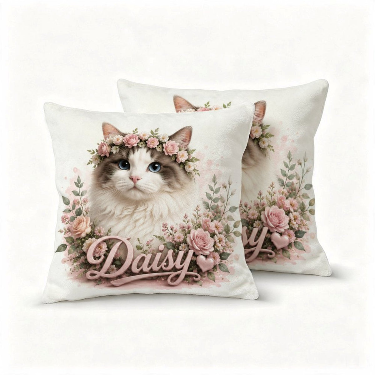 Custom Pet Portrait Flannel Pillowcase