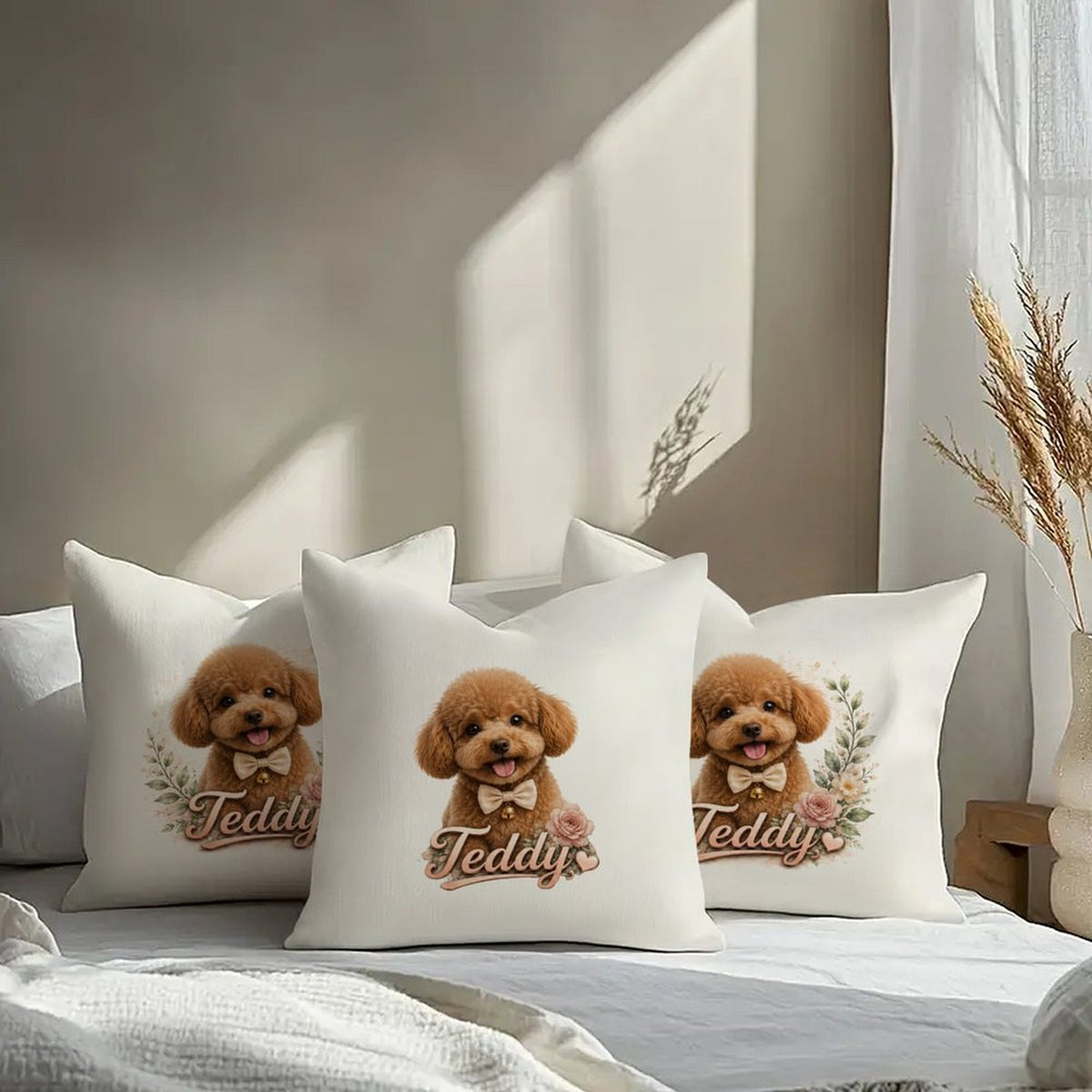 Custom Pet Portrait Pillowcase(Single-Sided)