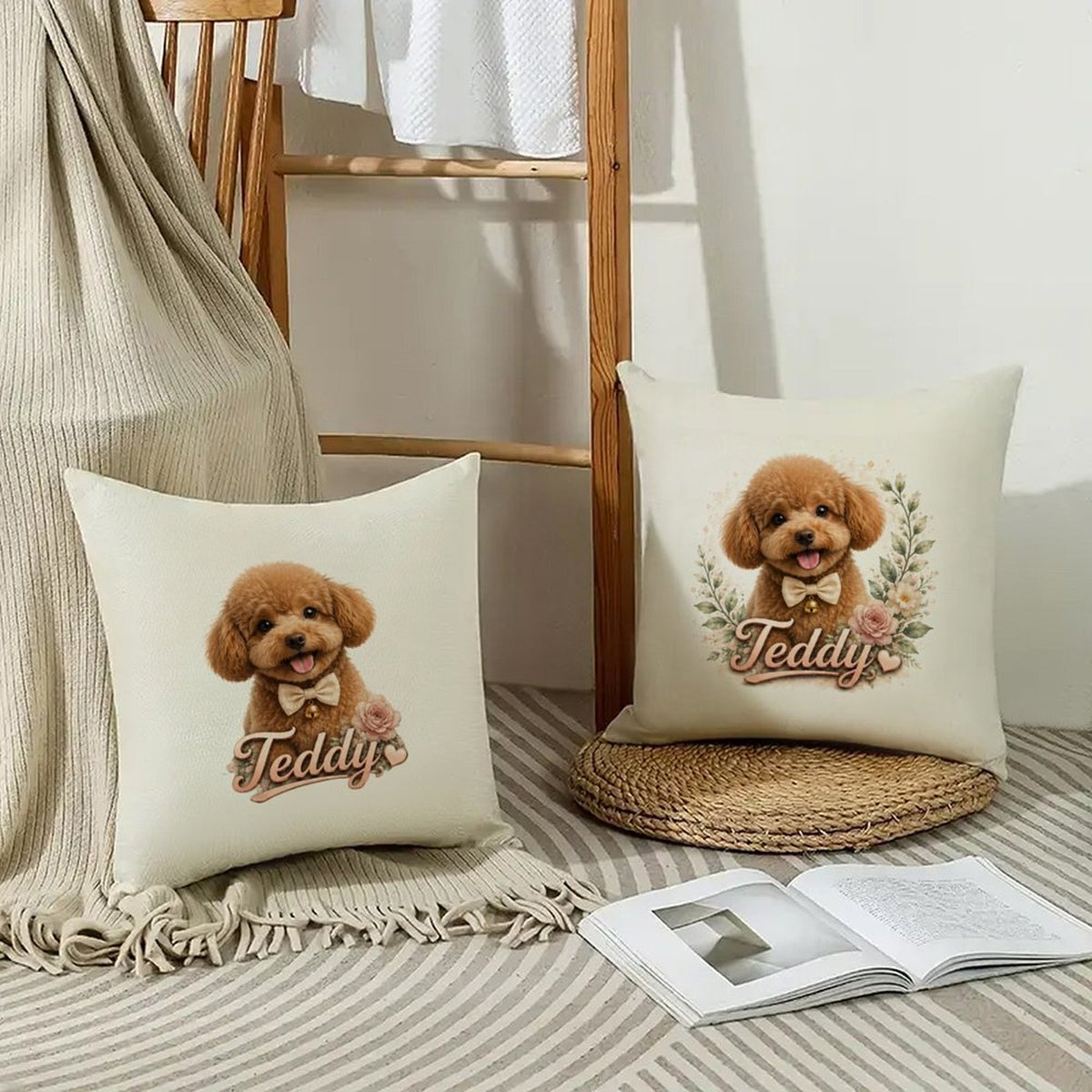Custom Pet Portrait Pillowcase(Single-Sided)