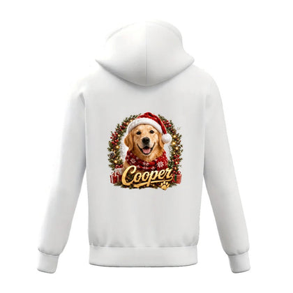 Custom Pet Portrait Pullover Hoodie(Back Print)