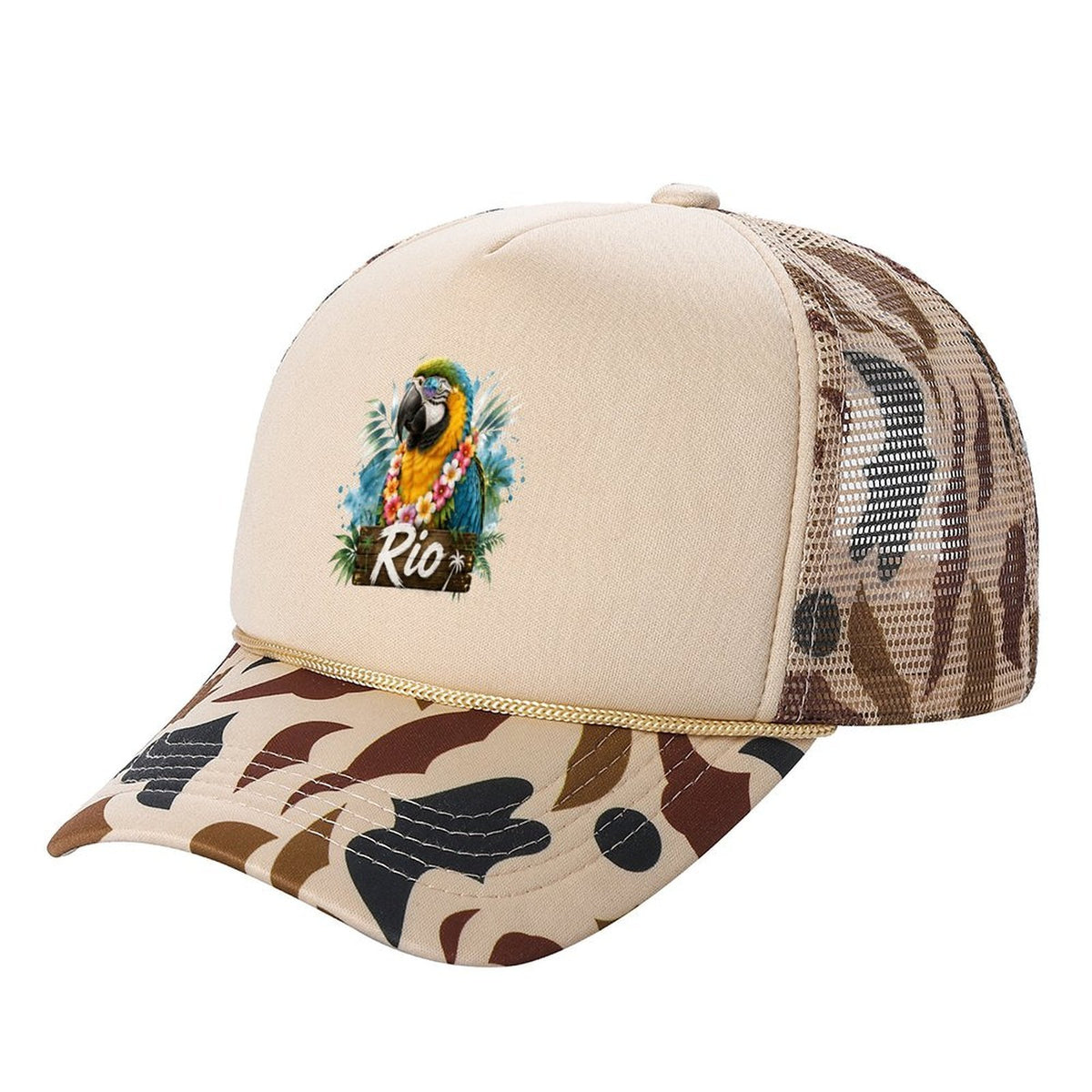 Custom Pet Portrait Mesh Baseball Cap