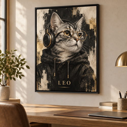 Custom Pet Portrait Canvas 3:4