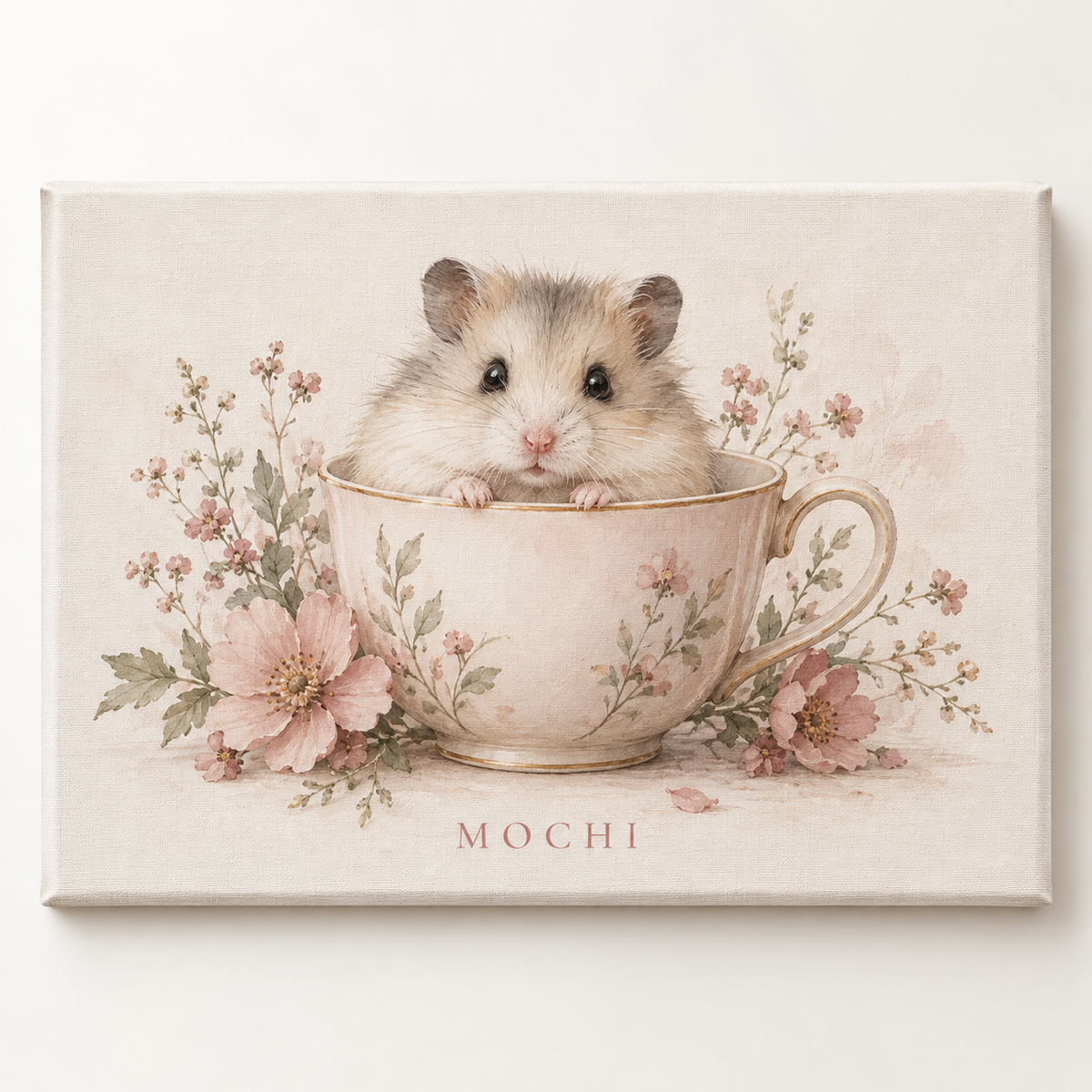 Custom Pet Portrait Canvas Print(4:3)