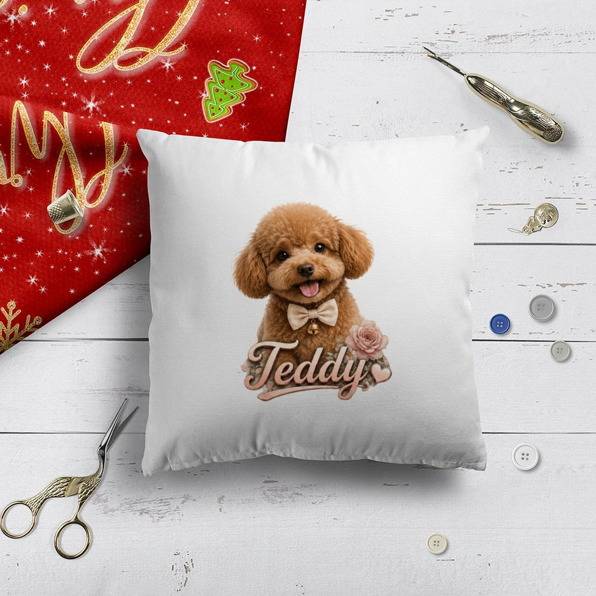 Custom Pet Portrait Pillowcase(Single-Sided)