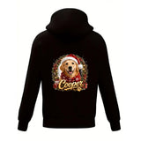 Custom Pet Portrait Pullover Hoodie(Back Print)