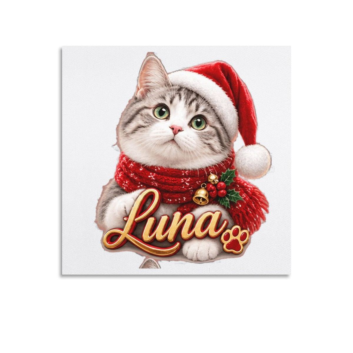 Custom Pet Portrait Canvas Print(1:1)