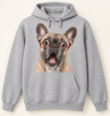 Custom Pet Portrait Pullover Hoodie(Back Print)