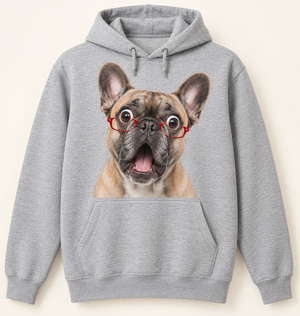 Custom Pet Portrait Pullover Hoodie(Back Print)