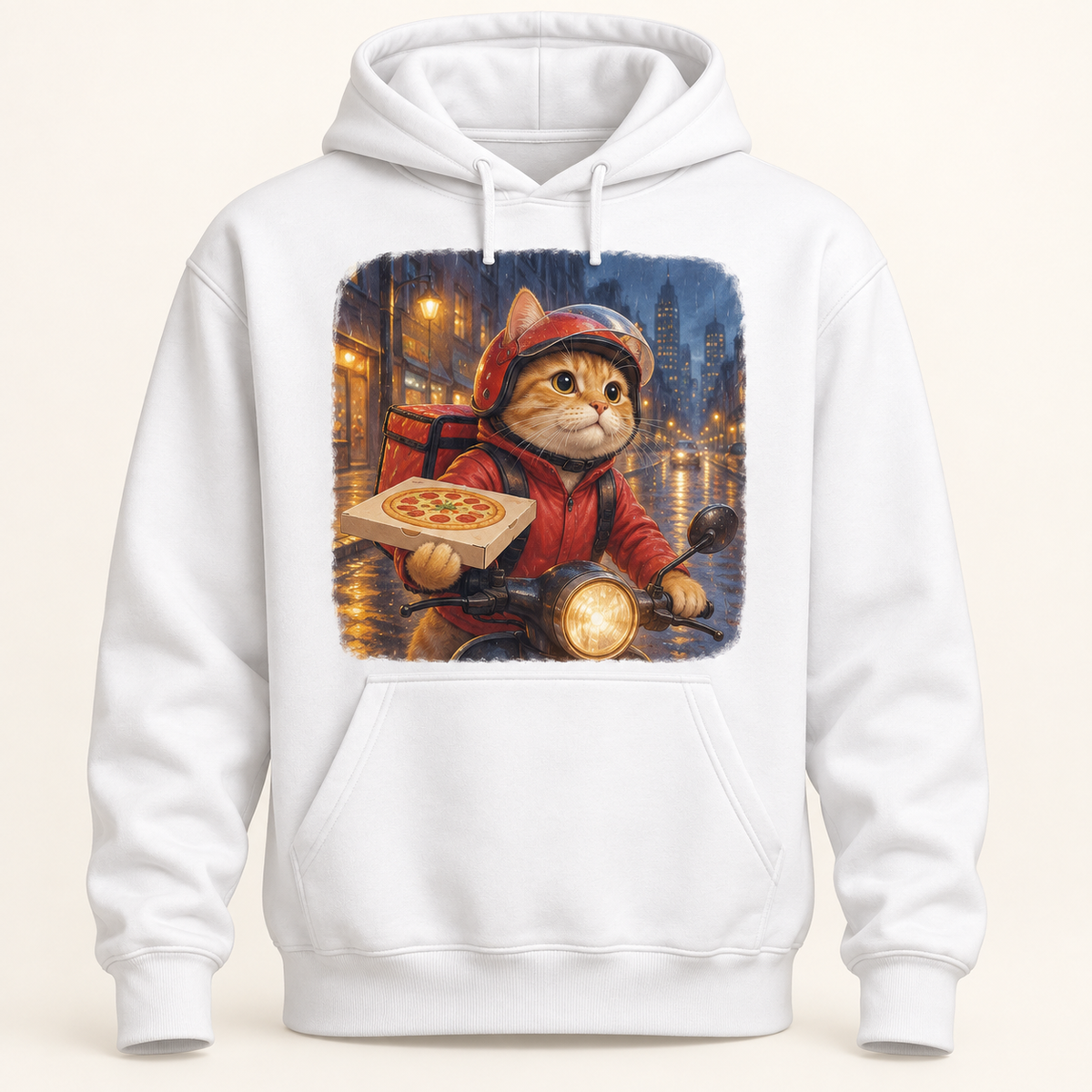 Custom Pet Portrait Pullover Hoodie