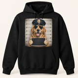 Custom Pet Portrait Pullover Hoodie(Back Print)